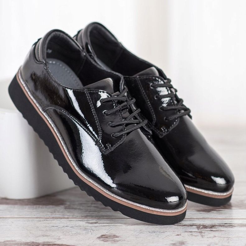 Chaussures en cuir VINCEZA noir 1