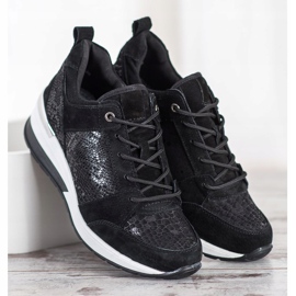 Filippo Baskets en cuir noires 1