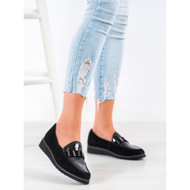 Filippo Chaussures en cuir à la mode le noir 2