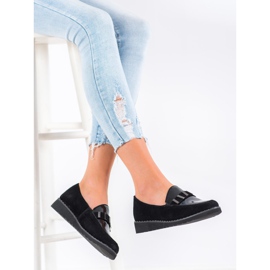 Filippo Chaussures en cuir à la mode le noir 3