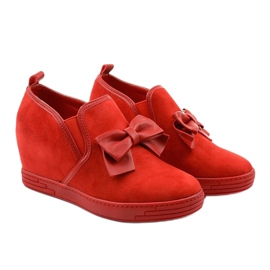 Baskets rouges à nœud Tifi 3