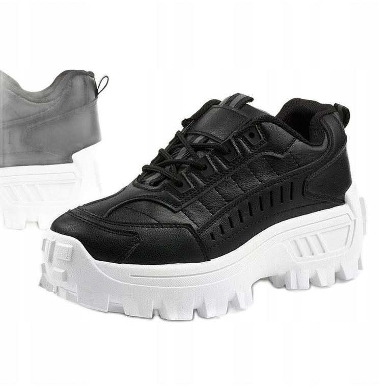 Chaussures de sport noires tendance Pereipheme le noir 1
