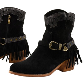 Bottines en daim noir avec une étoile Générationnelle 1