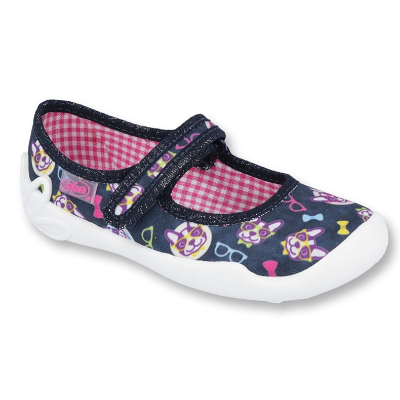 Chaussures enfant Befado 114X359 bleu marine rose multicolore 1