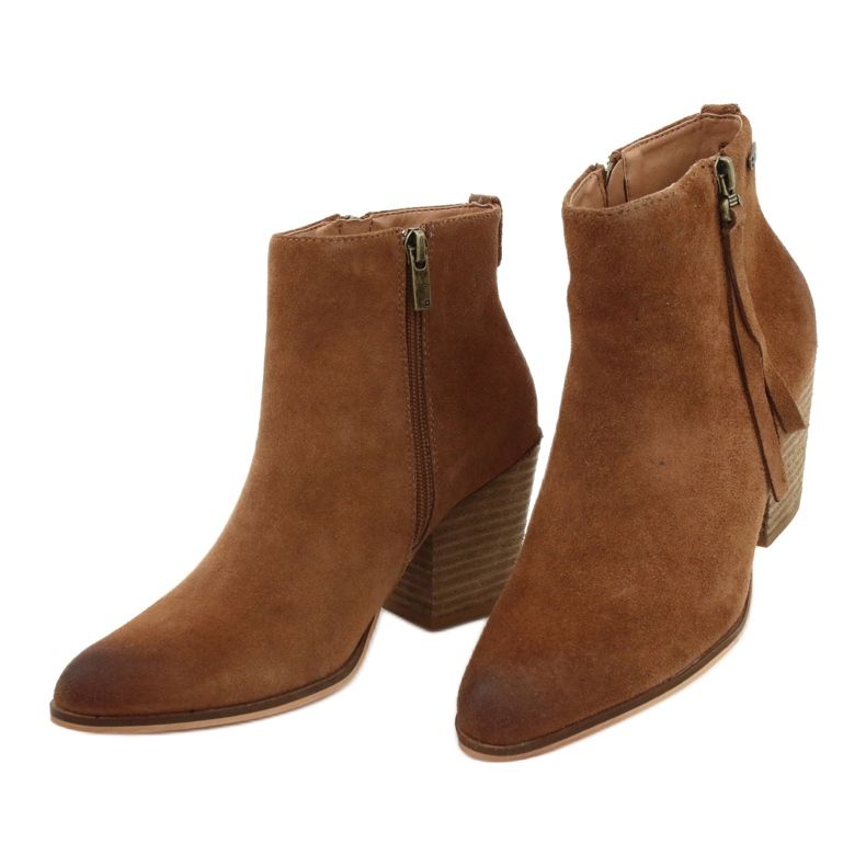 Bottes en daim Big Star GG274364 camel brun 5