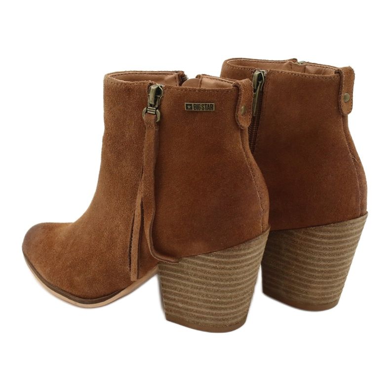 Bottes en daim Big Star GG274364 camel brun 6