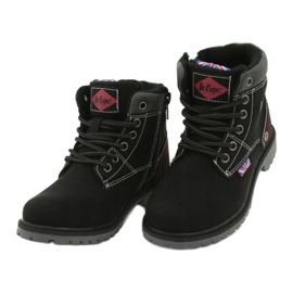 Les trappeurs pour enfants attachés à une fermeture éclair de Black Lee Cooper noir 2