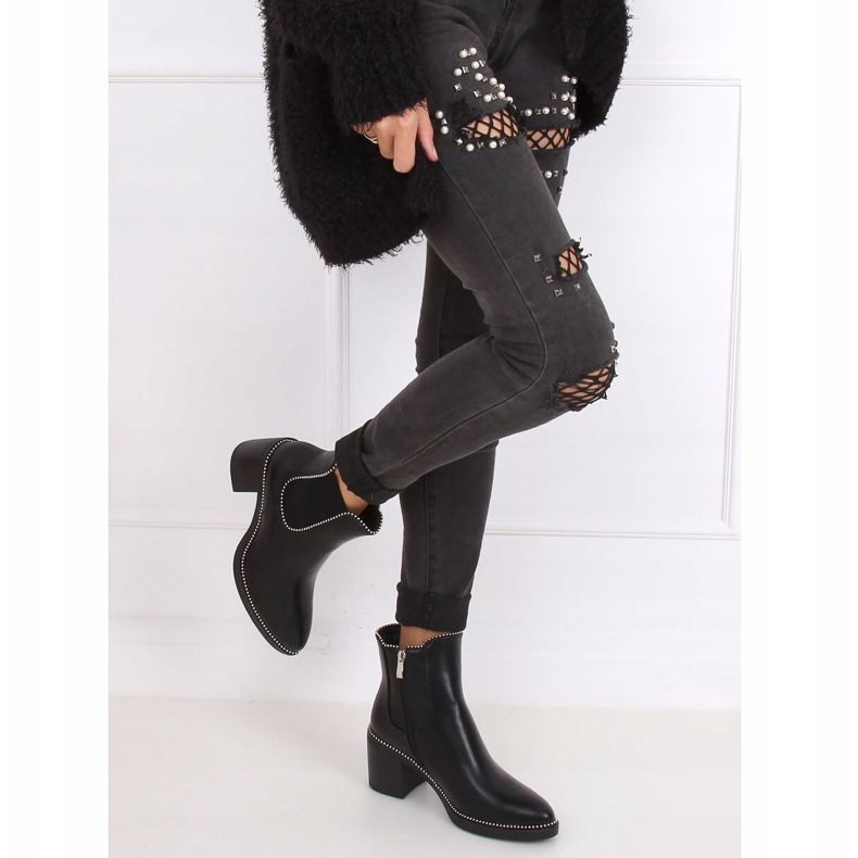 Bottines Chelsea noires, noir 15671 Noir le noir 1