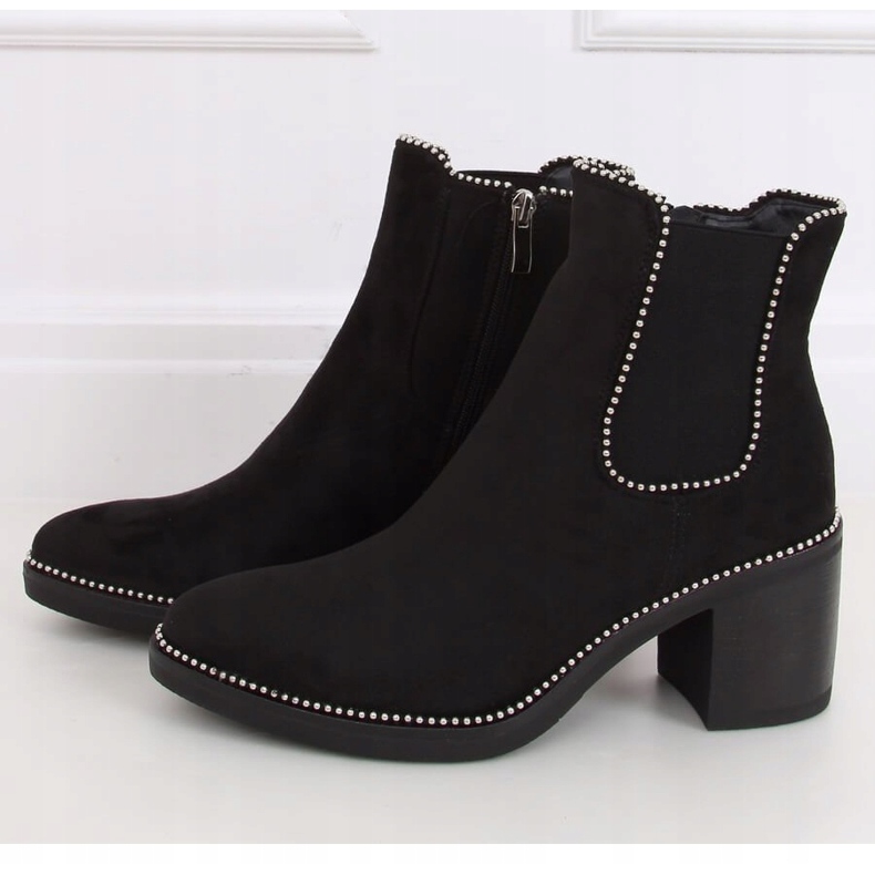 Bottines Chelsea noires, noir 15672 Noir le noir 1