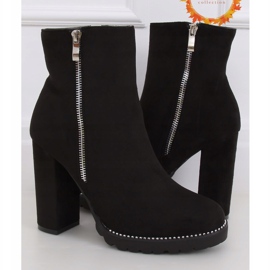 Bottines noires à talons BM287 Noir le noir 2