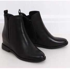 Bottines Chelsea noires à talons cachés 0-361 Noir 1