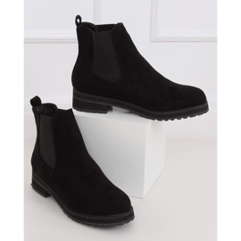 Bottines Chelsea noires pour femme noir F-3799 Noir le noir 2