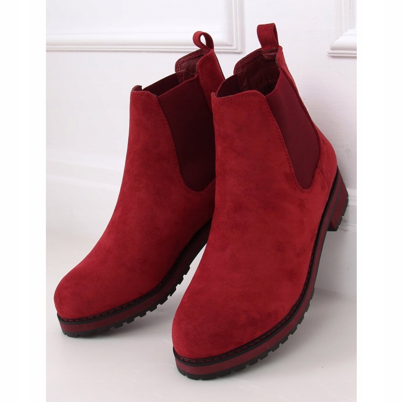 Bottes femme bordeaux F-3799 Vin rouge 1