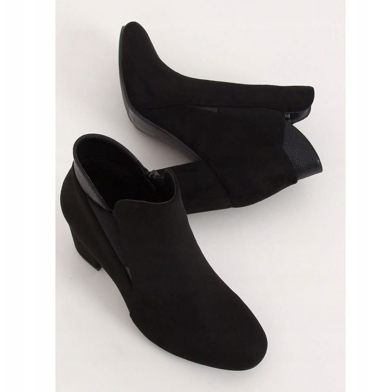 Bottes sur le poteau noir K-99107-2 Noir 1
