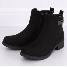 Bottes femme en daim noir noir 1210D-PA Noir le noir 2