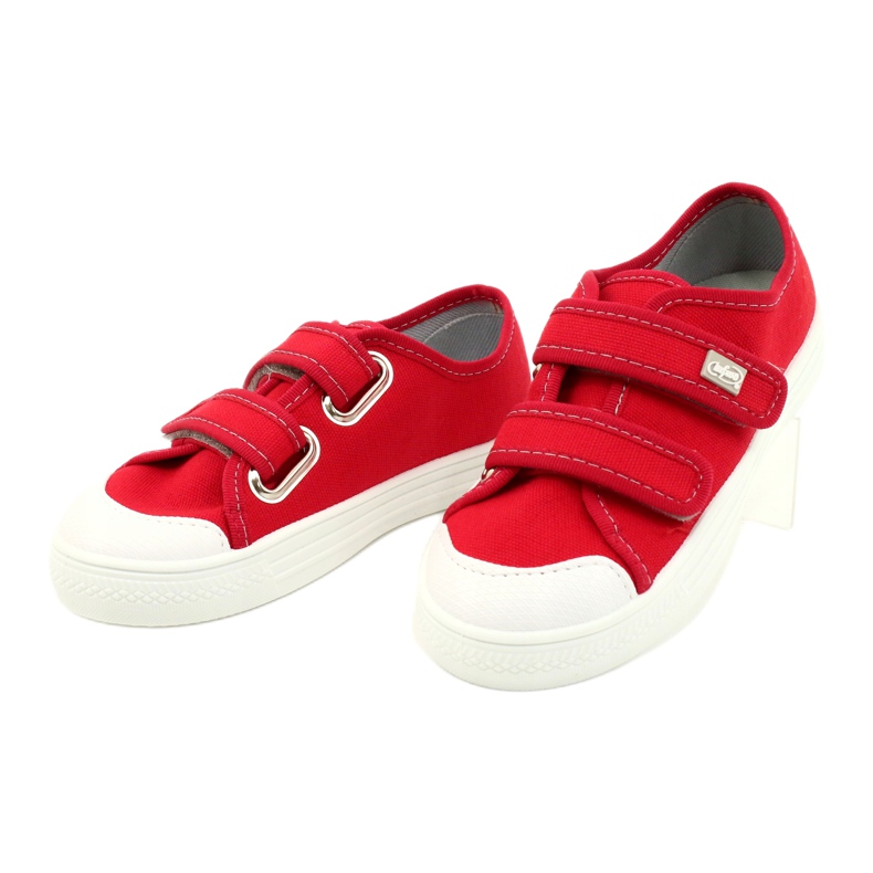Chaussures enfant Befado 440X012 blanche rouge 3