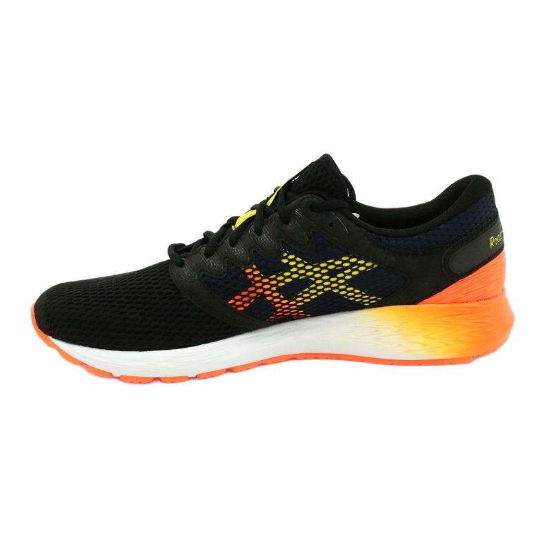Chaussures de course Asics RoadHawk Ff 2 M 1011A136-005 noir bleu marine orange jaune 1