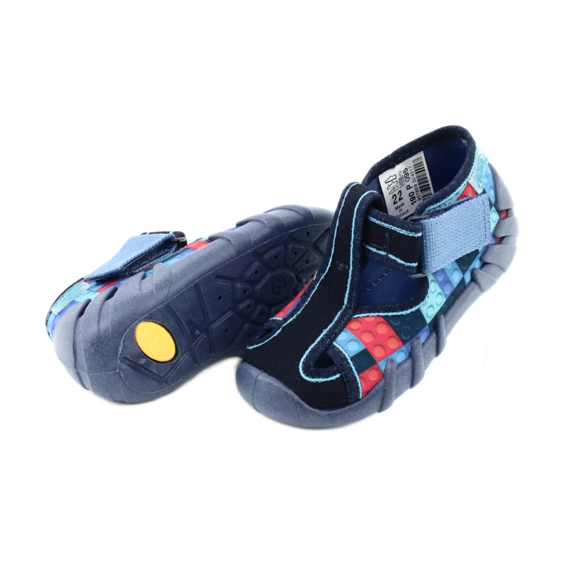 Chaussures enfant Befado 190P095 rouge bleu marine bleu 4