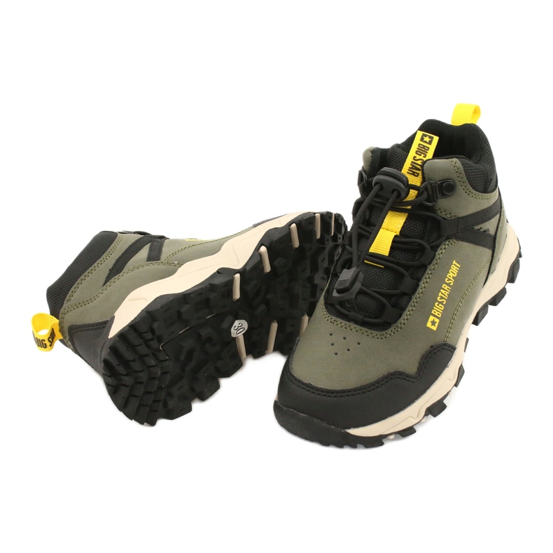 Big Star Chaussures de sport pour enfants élevés Green / Khaki GG374047 vert 3