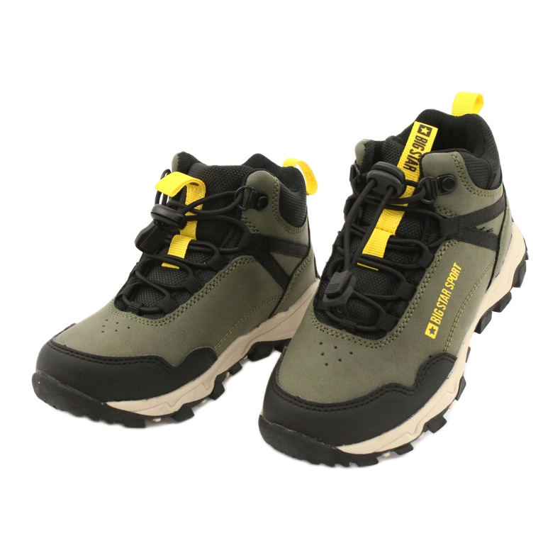 Big Star Chaussures de sport pour enfants élevés Green / Khaki GG374047 vert 2