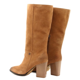 Bottes de cowboy en daim Big Star GG274345 Camel brun jaune 3 Bottes de cowboy en daim Big Star GG274345 Camel brun jaune 3