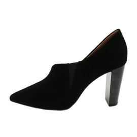 Caprice 24402 chaussures pour femmes en daim noir le noir 1