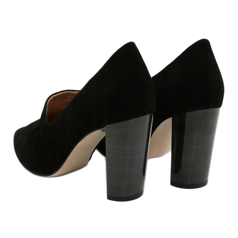 Caprice 24402 chaussures pour femmes en daim noir le noir 3