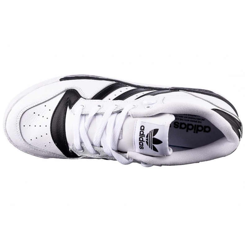 Chaussures Adidas Rivalry Low M EG8062 blanche le noir 2