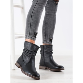 SHELOVET Bottes plates isolées le noir 1