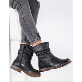 SHELOVET Bottes plates isolées le noir 2