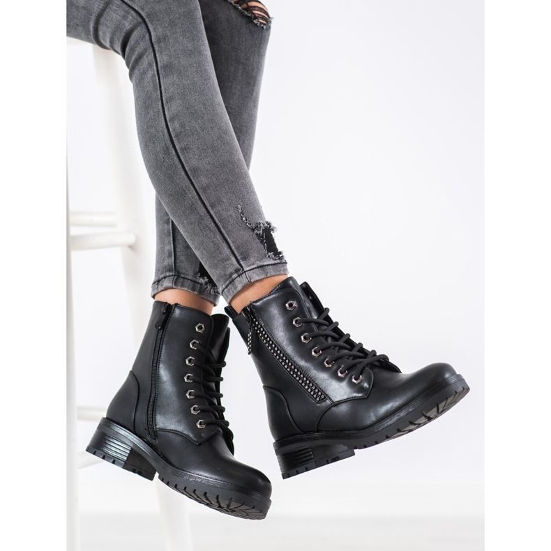 SHELOVET Ouvriers avec zircone cubique le noir 1