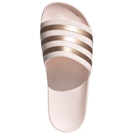 Chaussons Adidas Adilette Aqua W FW4291 rose doré 1