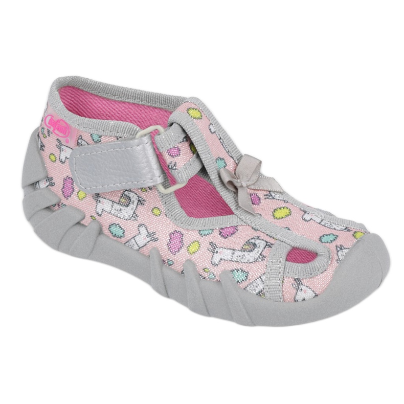 Chaussures enfant Befado 190P099 rose gris 1