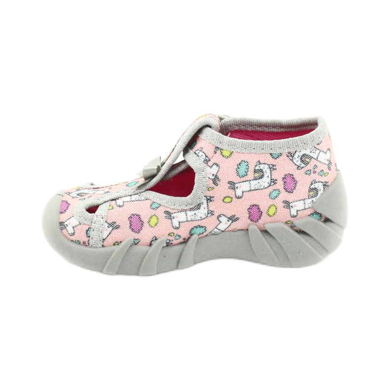 Chaussures enfant Befado 190P099 rose gris 2