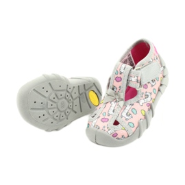 Chaussures enfant Befado 190P099 rose gris 4