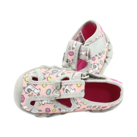Chaussures enfant Befado 190P099 rose gris 5