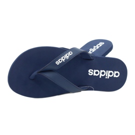 Tongs Adidas Eezay EG2041 blanc bleu marine 2