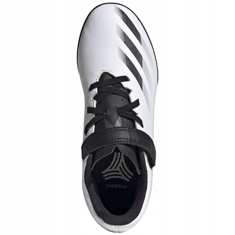 Chaussures de foot Adidas X GHOSTED.4 H&amp;L Tf Jr FW9573 multicolore blanc 1