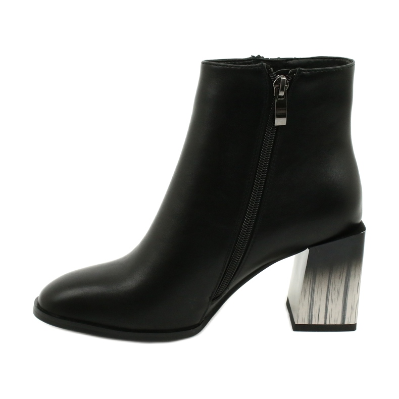 Bottines à talons noires élégantes pour femmes Filippo DBT1548/20 BK le noir 1 Bottines à talons noires élégantes pour femmes Filippo DBT1548/20 BK le noir 1