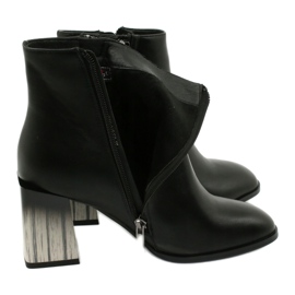 Bottines à talons noires élégantes pour femmes Filippo DBT1548/20 BK 4