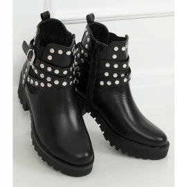Bottines noires à crampons noir NC1081 Noir le noir 1