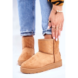 Bottes de neige chaudes marron pour femmes Big Star GG274559 brun 1