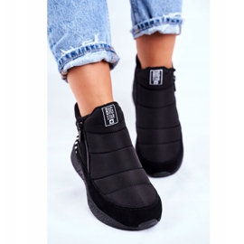 Bottes de neige pour jeunes femmes Big Star Black GG274470 noir 2