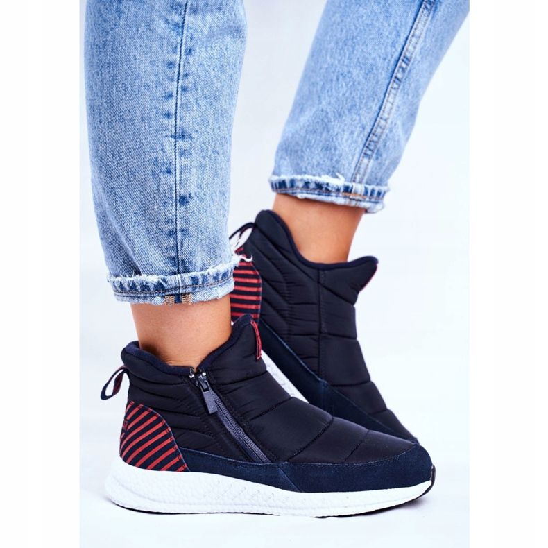 Bottes de neige pour jeunes femmes Big Star Navy Blue GG274471 bleu marine 2