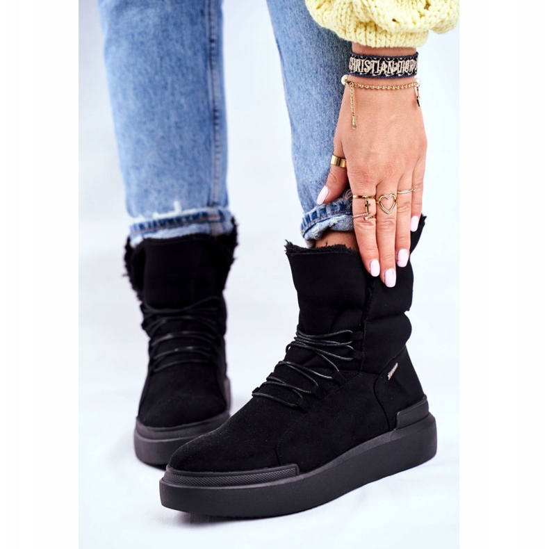 Bottes de neige pour femmes Big Star Black GG274990 noir 2