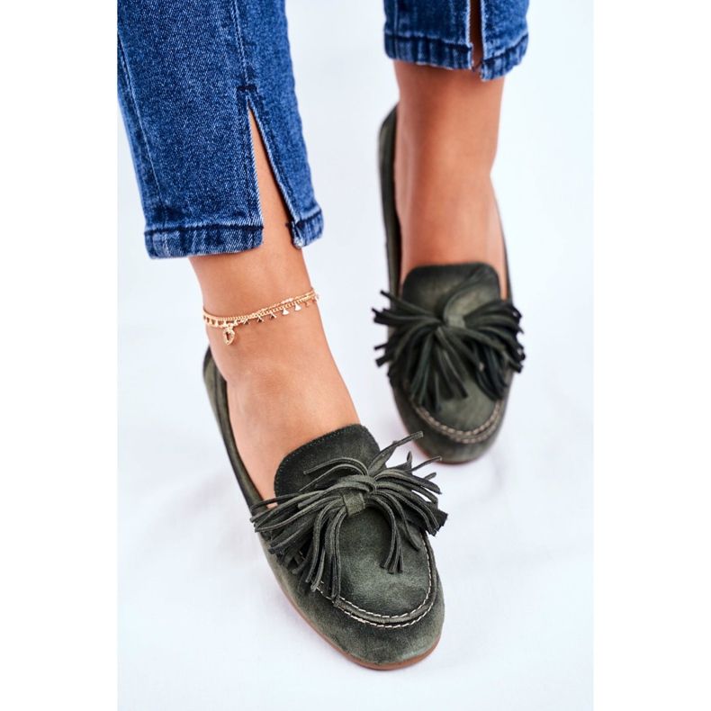 Mocassins Femme Maciejka Cuir Olive 04830-24 vert 2 Mocassins Femme Maciejka Cuir Olive 04830-24 vert 2