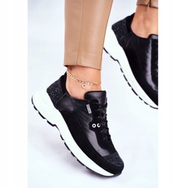 Chaussures de sport pour femmes Baskets Maciejka Cuir 04845-01 le noir 2