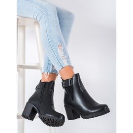 Weide Bottes confortables sur un poteau le noir 3