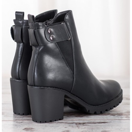 Weide Bottes confortables sur un poteau le noir 4