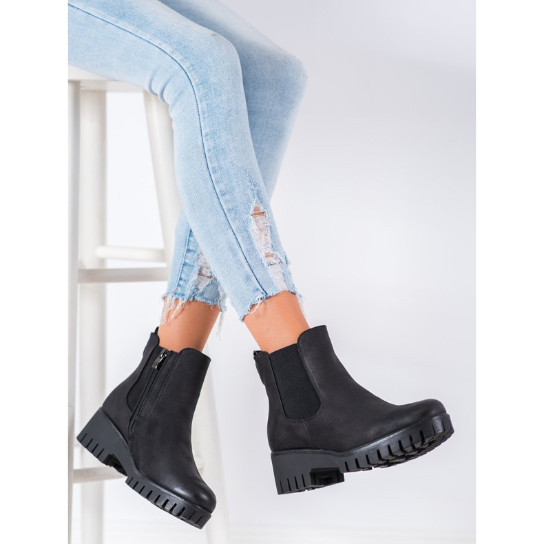 Goodin Bottines Chelsea On Platfortma noir 2